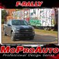 2017-2018 Ford F-150 Split Center Racing Stripes Vinyl Decals F-RALLY 3M Graphic