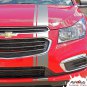 2015 2016 Chevy Cruze Euro E-RALLY Racing 3M Vinyl Stripes Hood Graphics Decals