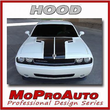 2014 Dodge Challenger SPLIT HOOD Vinyl Graphic Decals T-Stripes 3M Pro DB4