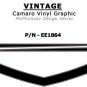Camaro VINTAGE "1968" Nose Fascia Side Stripes Graphics Decals 2013 3M Vinyl SS1