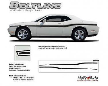 2017 Dodge Challenger BELTLINE Body Line Vinyl Graphics Stripes Decals* 3M PL9