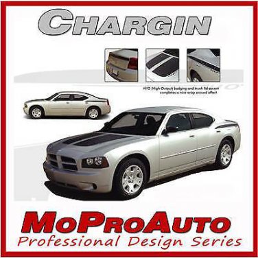 Dodge Charger GRAPHICS STRIPES Hood 3M Professional Vinyl Trunk Decals 2010 383