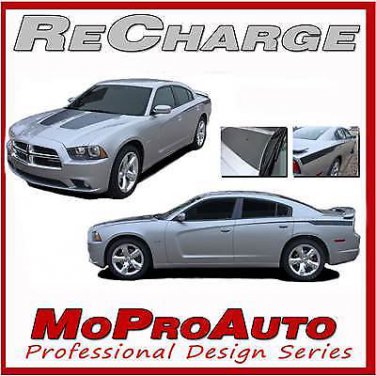 2013 Charger RECHARGE COMBO Hood Rear 3M Decals Stripes Graphics * Pro Vinyl 211