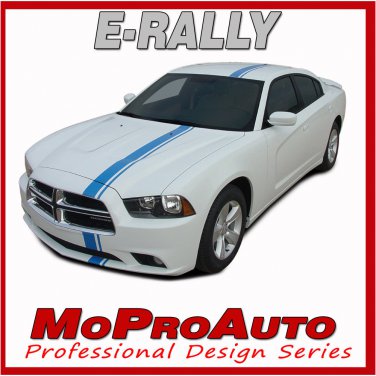2011 Dodge Charger E-RALLY Racing Stripes Hood Decals - Pro Grade 3M Graphics 33