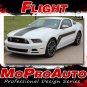 FLIGHT Center Hood Hockey Stripes 3M Vinyl Decals Graphic 2013 Ford Mustang FD4