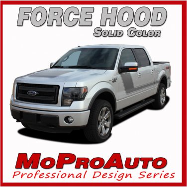 Ford F-150 FORCE Hood Solid Color Decals Stripes 2009 / 3M Vinyl Graphics - Q22