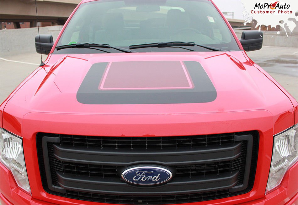 2014 Ford F-150 QUAKE HOOD Tremor Style Decals Stripes 3M Vinyl ...