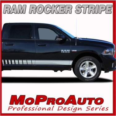 Dodge Ram Lower Rocker 2015 Panel Vinyl Graphics Decals / 3M Pro Stripes TW2