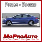 2013-2017 Ford Fusion DAGGER 3M Pro Vinyl Side Hood Stripes Decals Graphics M11