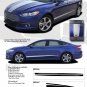 2013-2017 Ford Fusion DAGGER 3M Pro Vinyl Side Hood Stripes Decals Graphics M11