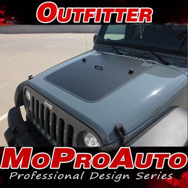2016 Jeep Wrangler OUTFITTER Hood 3M Pro Vinyl Graphics Stripes Decals WR11