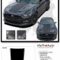 2016 Ford Mustang MEGA Wide Center Hood Racing Stripes 3M Vinyl Graphic Decal C