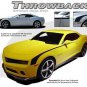 Throwback Vintage Hockey Stick Side Vinyl Graphic Decal Stripe 2010-2013 Camaro