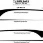 Throwback Vintage Hockey Stick Side Vinyl Graphic Decal Stripe 2010-2013 Camaro