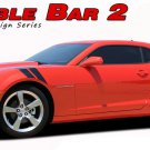 Chevy Camaro 2014-2015 Double Bar Hood Hash Lemans Stripe Decal 3M Vinyl Graphic