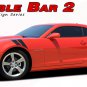 Chevy Camaro 2014-2015 Double Bar Hood Hash Lemans Stripe Decal 3M Vinyl Graphic