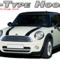 S-Type Dual Hood Stripes Decals Graphics Pro Grade 3M Vinyl fits Mini Cooper
