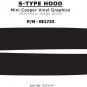 S-Type Dual Hood Stripes Decals Graphics Pro Grade 3M Vinyl fits Mini Cooper