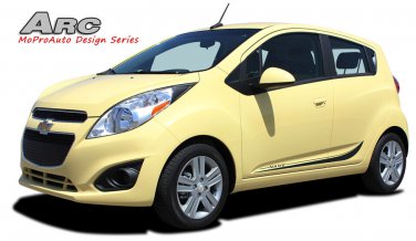 Chevy Spark 2013-2016 ARC Side Lower Door Vinyl Graphics Stripes Pro 3M Decals