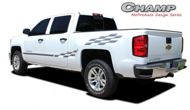 2014-2018 Chevy Silverado Champ 3M Pro Grade Vinyl Side Stripes Decals Graphics