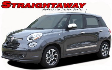 2014-2016 Fiat 500L Side Upper Body Panel Strobe Vinyl Stripes Decals Graphics