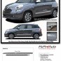 2014-2016 Fiat 500L Side Upper Body Panel Strobe Vinyl Stripes Decals Graphics
