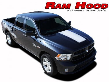 2009-2018 Dodge Ram Factory Style Hood 3M Pro Vinyl Graphics Decals Stripes