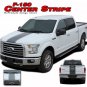 CENTER STRIPE : 2015-2018 F-150 Wide Racing Decals Stripes 3M Pro Vinyl Graphics
