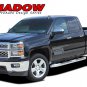 2014-2018 Shadow Chevy Silverado 3M Vinyl Lower Side Door Stripes Decal Graphics