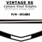 2010-2013 Chevy SS RS Camaro VINTAGE Decals Stripe Graphic 3M Vinyl Pro PDS
