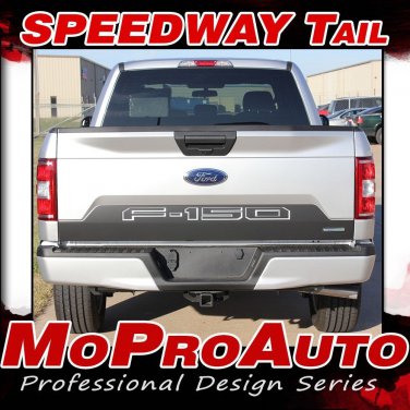 SW TAILGATE Blackout - Text Inlays Decals Ford F-150 Stripes Vinyl Graphics 2018