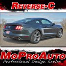 REVERSE-C Boss Style C Stripe 3M Vinyl Decals Graphic 2015-2017 Ford Mustang