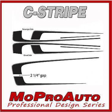 2011 Dodge Charger C-STRIPE Scallop Side Decals Graphics Pro Grade 3M Vinyl 465