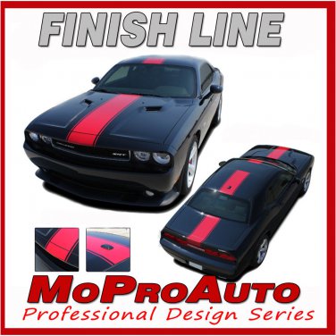 Dodge Challenger 2014 WIDE Center RALLY Racing Stripes Decals 3M Graphics RD6