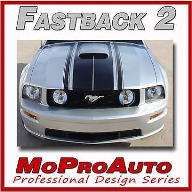 FASTBACK 2 BOSS Style 3M Pro Grade  Mustang GRAPHICS Stripes Decal 2006 669