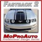 FASTBACK 2 BOSS Style 3M Pro Grade  Mustang GRAPHICS Stripes Decal 2006 669