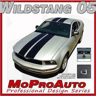 STANG Ford Mustang Racing - 3M Pro Vinyl Stripes Hood Roof Decals 2008 023