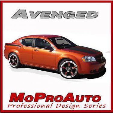 AVENGED Decals Stripes DODGE AVENGER Hood Side Graphics 2008 F2B