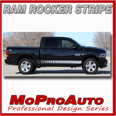 Dodge Ram Lower Rocker Panel Vinyl Graphics 2015 Decals / 3M Pro Stripes TW3