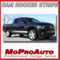 Dodge Ram Lower Rocker Panel Vinyl Graphics Decals / 2016 3M Pro Stripes T24