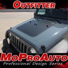 2008 Jeep Wrangler OUTFITTER Hood 3M Pro Vinyl Graphics Stripes Decals WR14