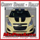 2014 Chevy SPARK RALLY Hood Racing Stripes Vinyl Graphics Pro Grade 3M Decal R14