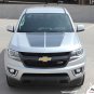 2018 Chevy Colorado SUMMIT Split Dual Hood Vinyl Graphic Stripe Decals 3M Pro C5