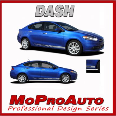 // DASH // 2016 Dodge Dart Lower Rocker Panel Side Stripes Decals Vinyl Graphics