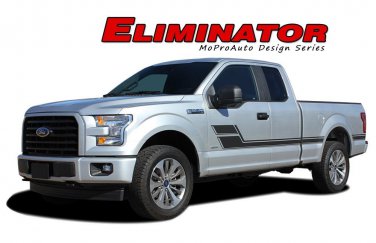 ELIMINATOR Side Door Hockey Stripe Vinyl Graphic Decal 2016 2017 2018 Ford F-150