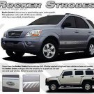 Lower Rocker Strobe Stripes Decal Graphics fits Ford Dodge Chevy Toyota Honda