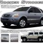 Lower Rocker Strobe Stripes Decal Graphics fits Ford Dodge Chevy Toyota Honda