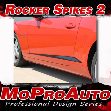 Camaro 2015 Lower Door Panel ROCKER SPIKE 2 Stripe 3M Vinyl Graphic Decal SS 2