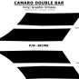 2010 Camaro Hood Fender Hash DOUBLE BAR Stripes Graphics Decals - 3M Vinyl 612