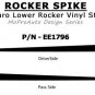 2011 Camaro Lower Door ROCKER SPIKE Side Stripes Graphics Decals - 3M Vinyl 200